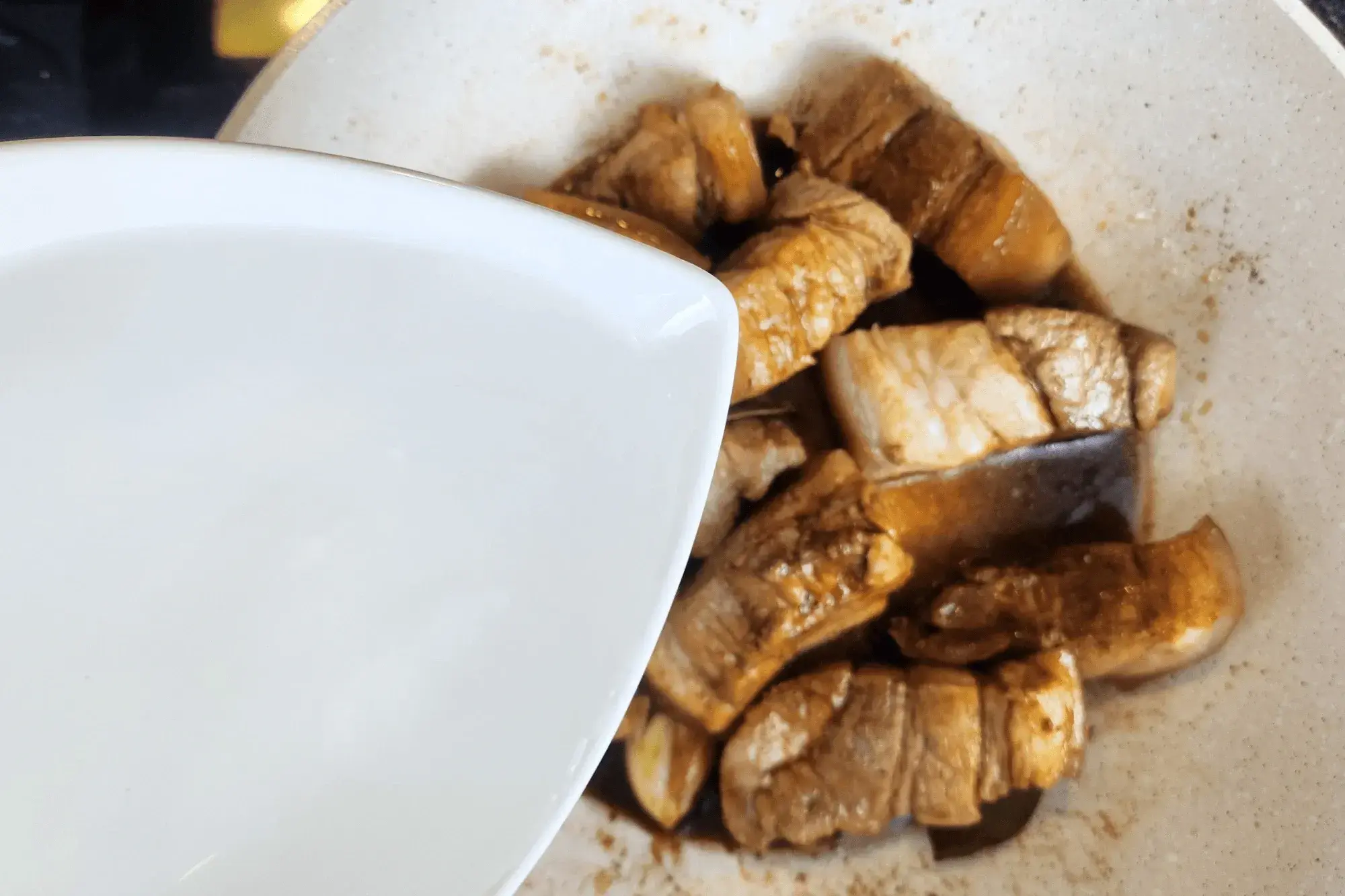 water and pork Adodo