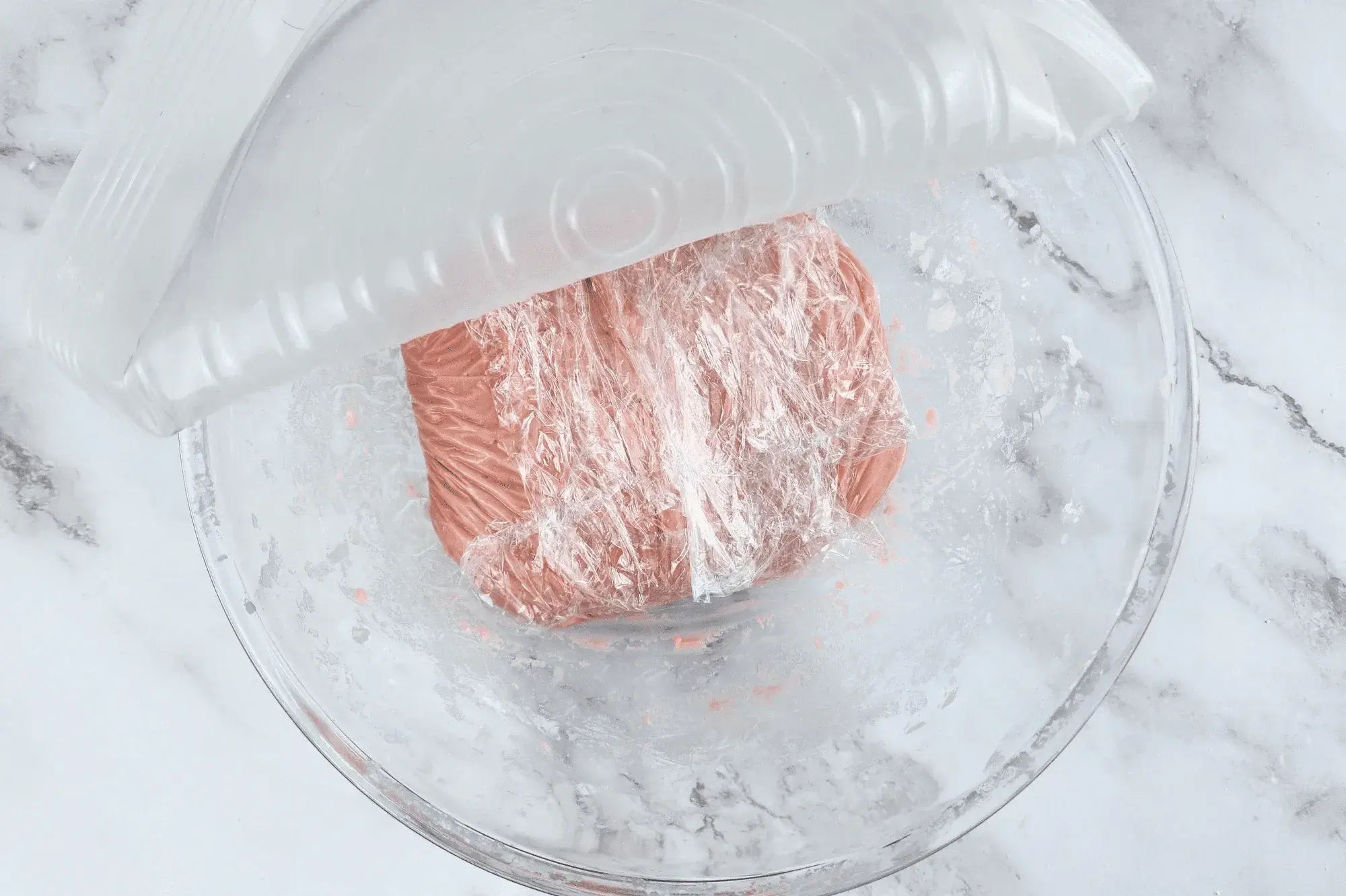 Wrap the dough with food wrap