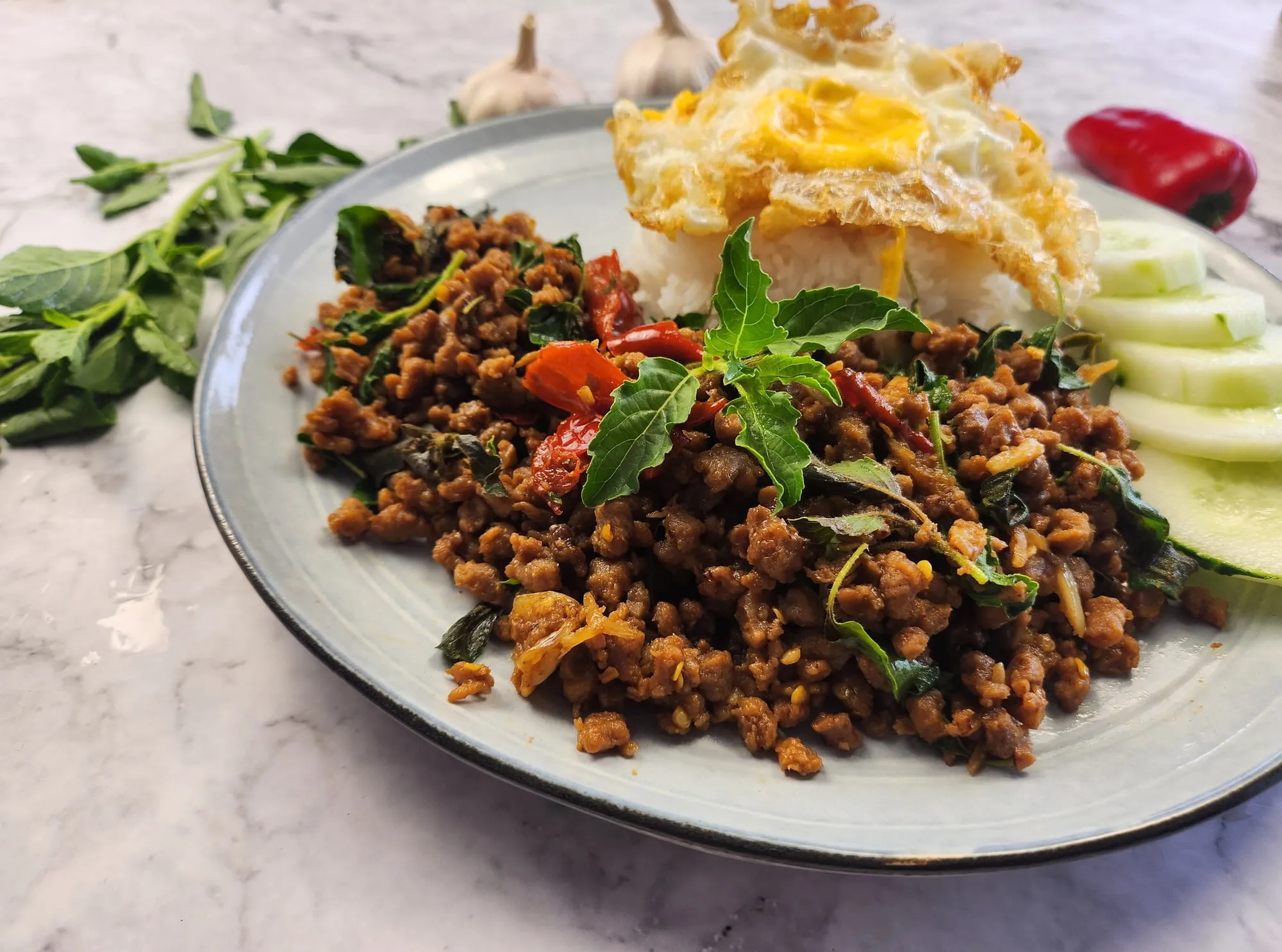 Stir-Fried Thai Basil (Pad Ka Prow-Vegetarian)