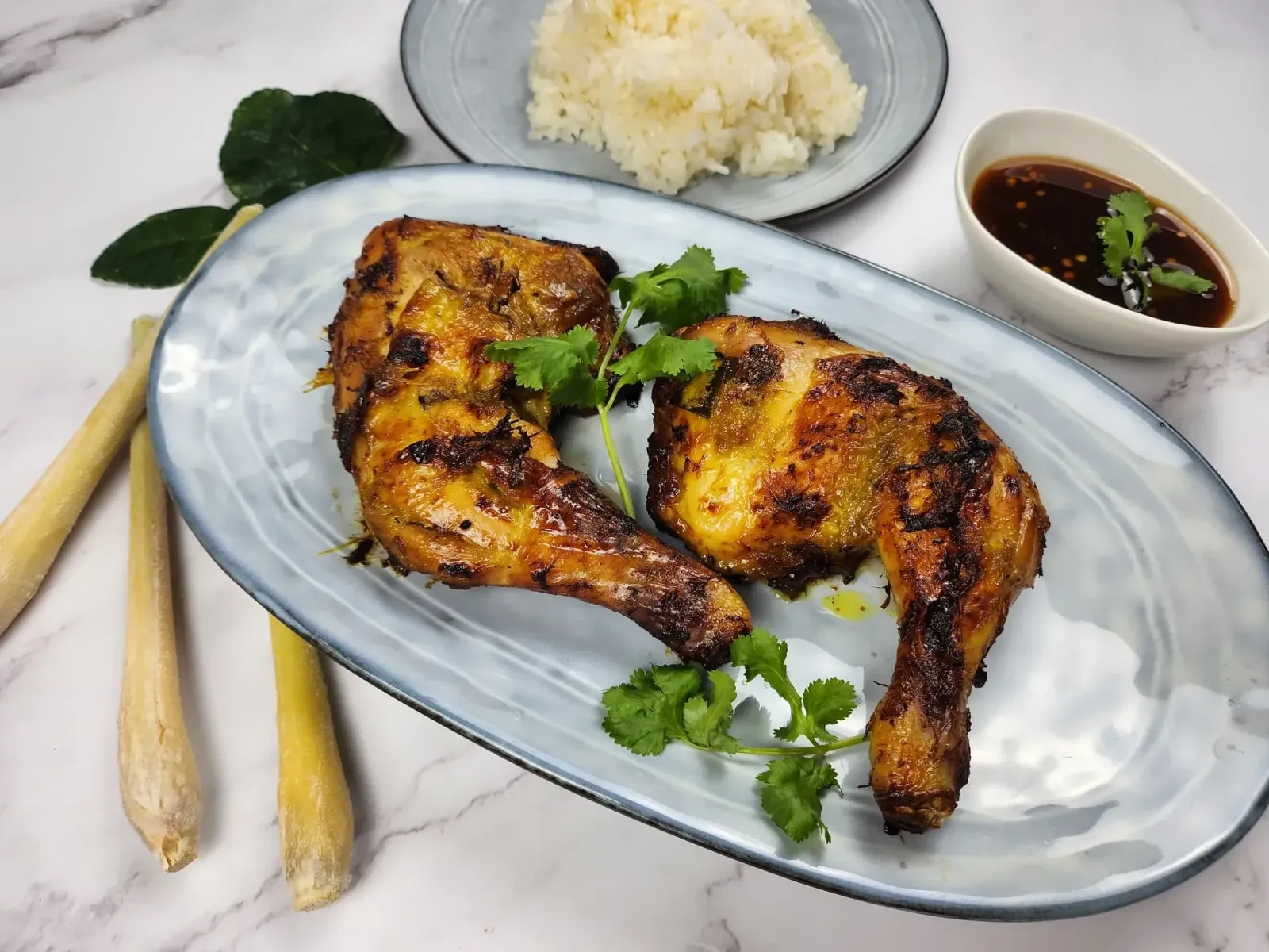 Homemade Roasted Chicken with Thai Herb