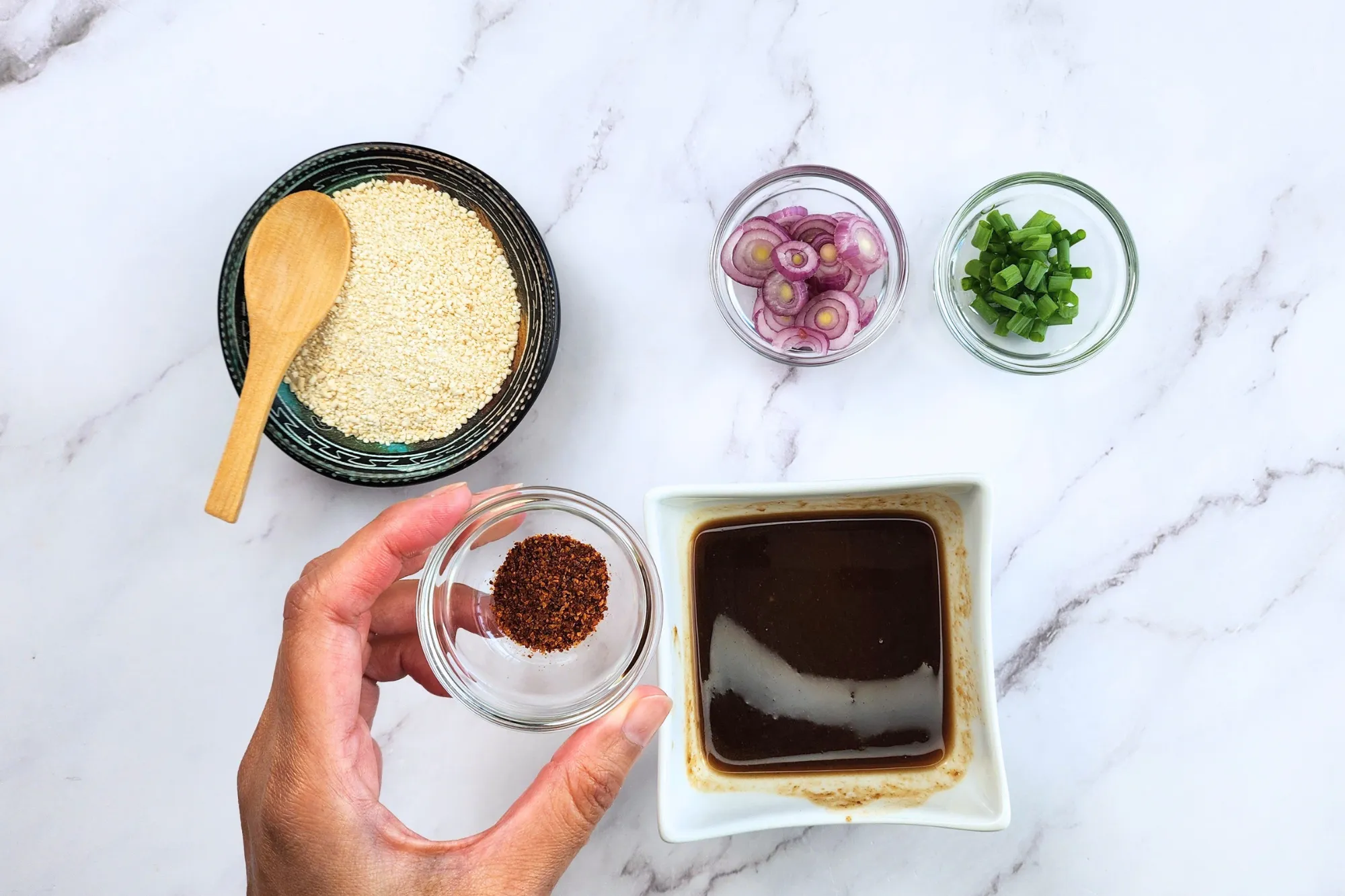 Add chili flakes