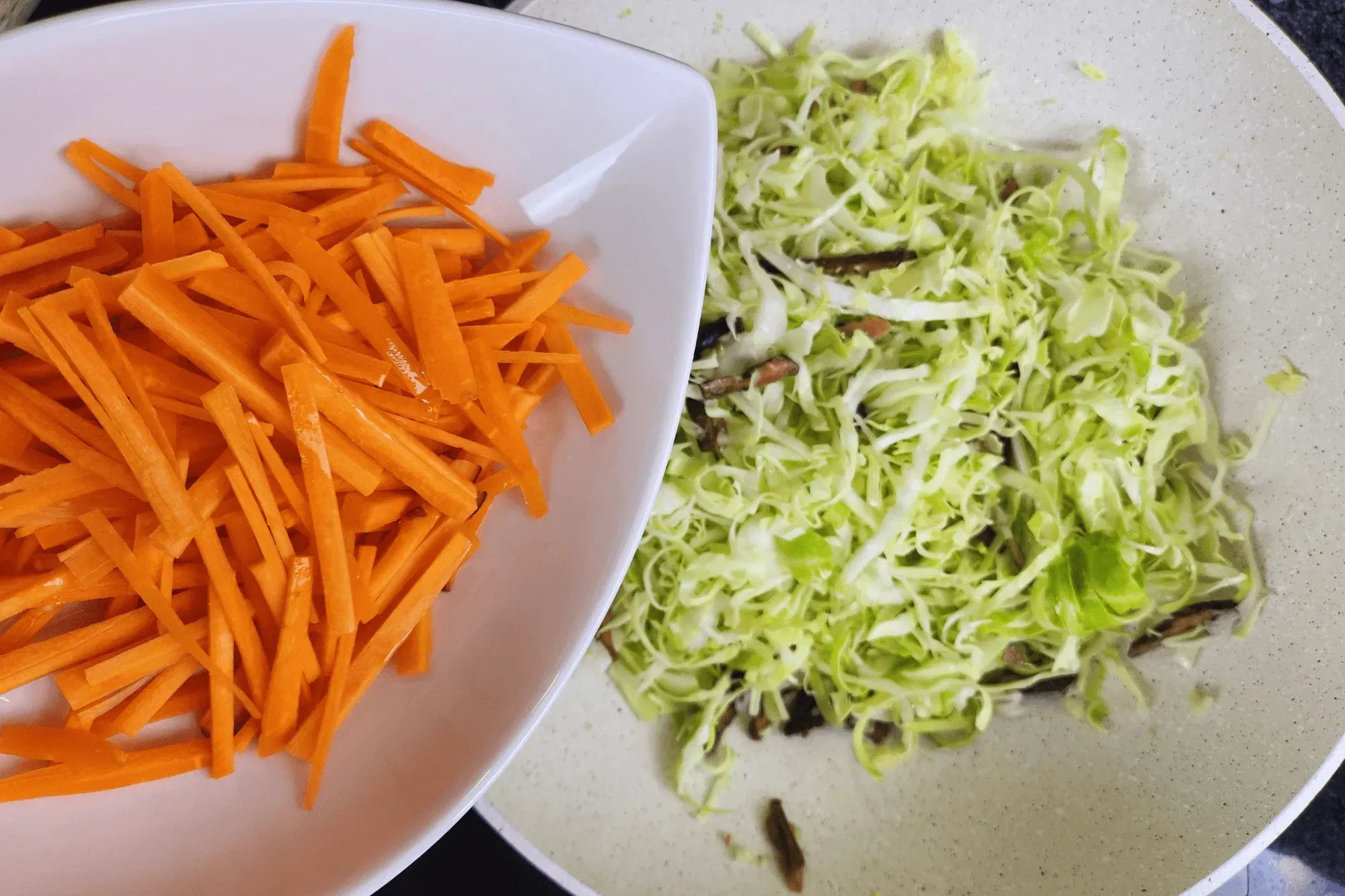 Add shreded carrot