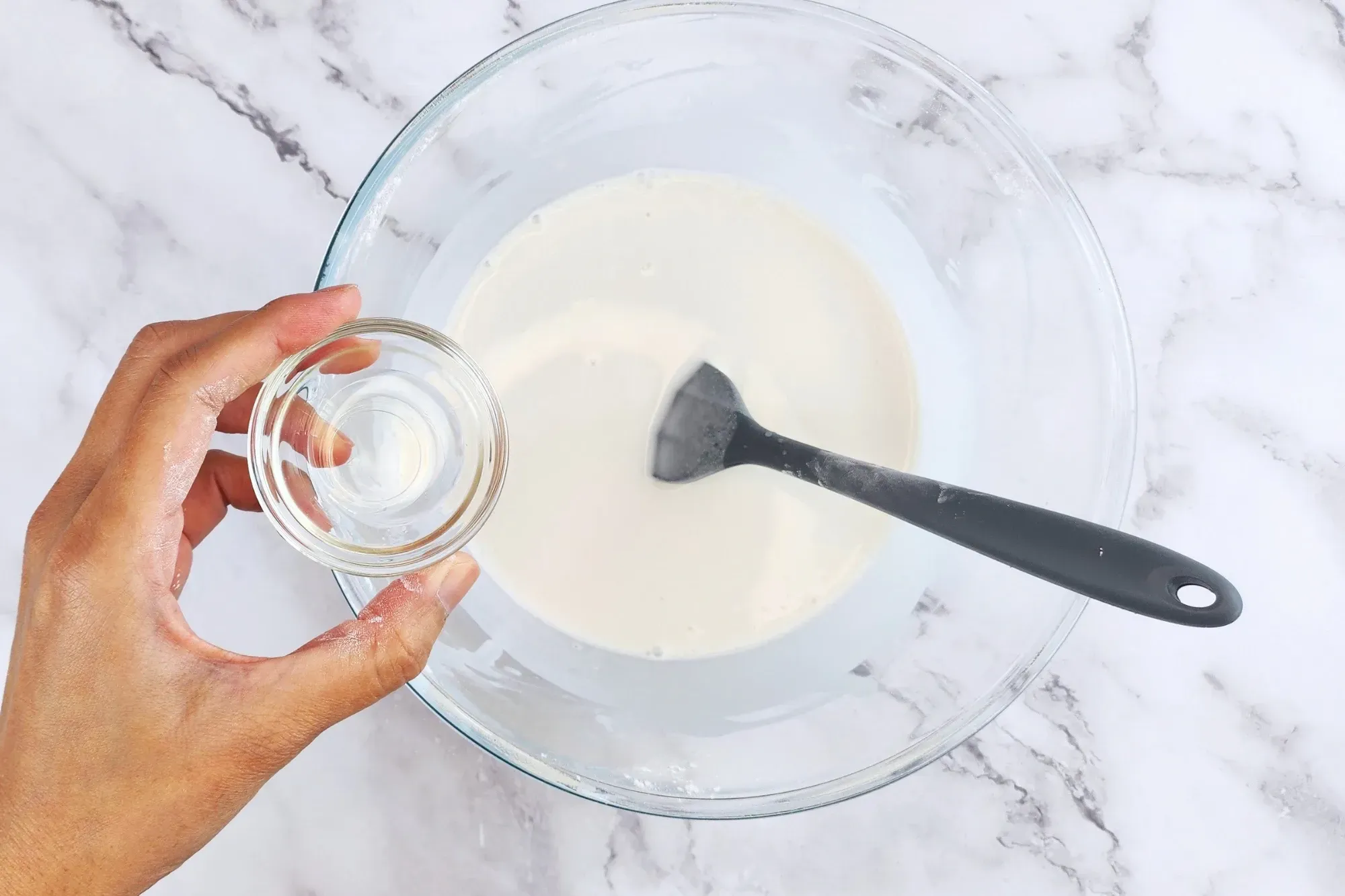 Add vegetable oil