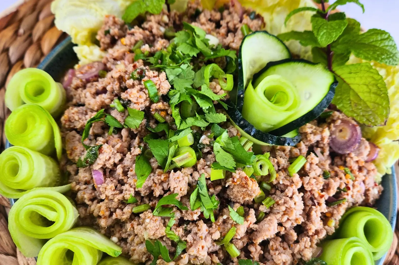Authentic Thai Laab Moo | Spicy Minced Pork Salad