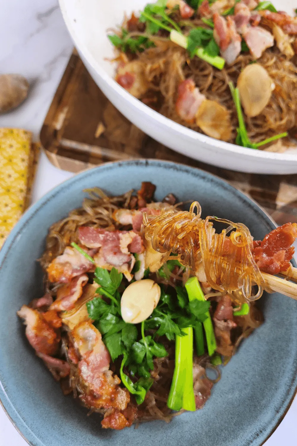 Bacon Baked Glass Noodles