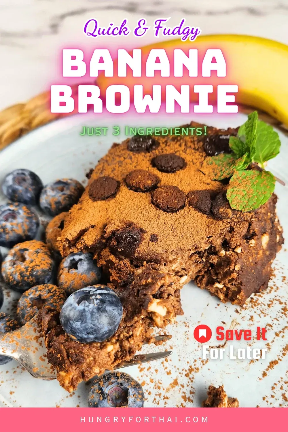 air fryer banana brownie recipe