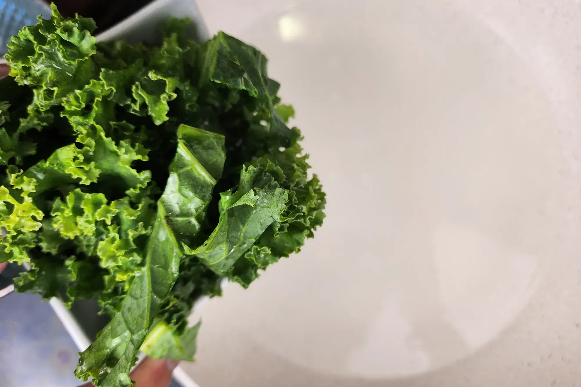 boil water, blanch the veggies 