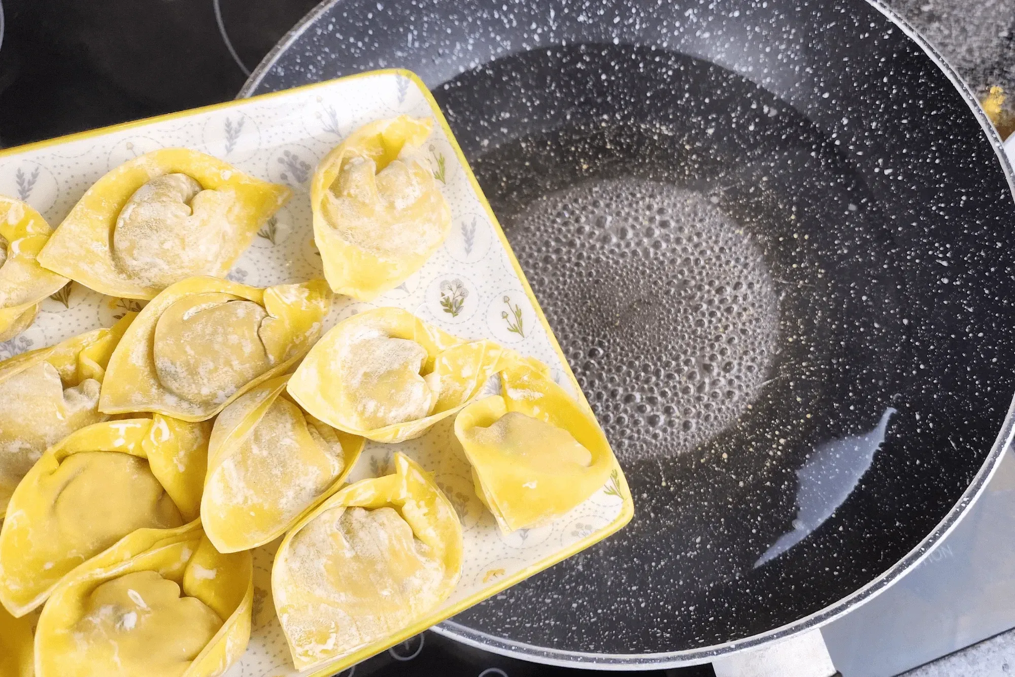 wontons with boil water