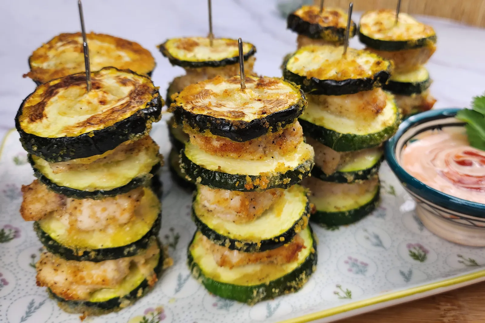 Chicken and Zucchini Skewers