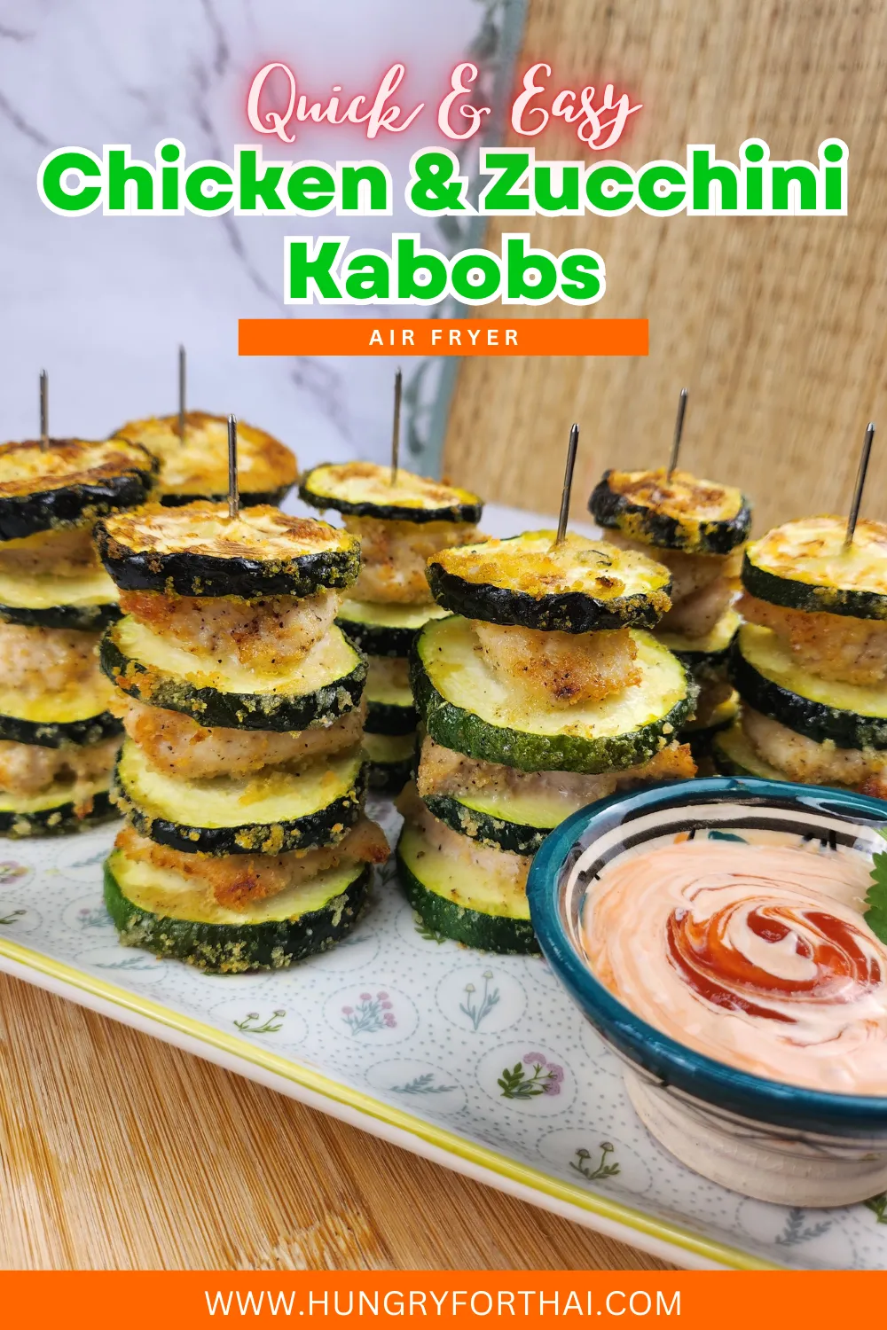 Chicken &amp; Zucchini Kabobs