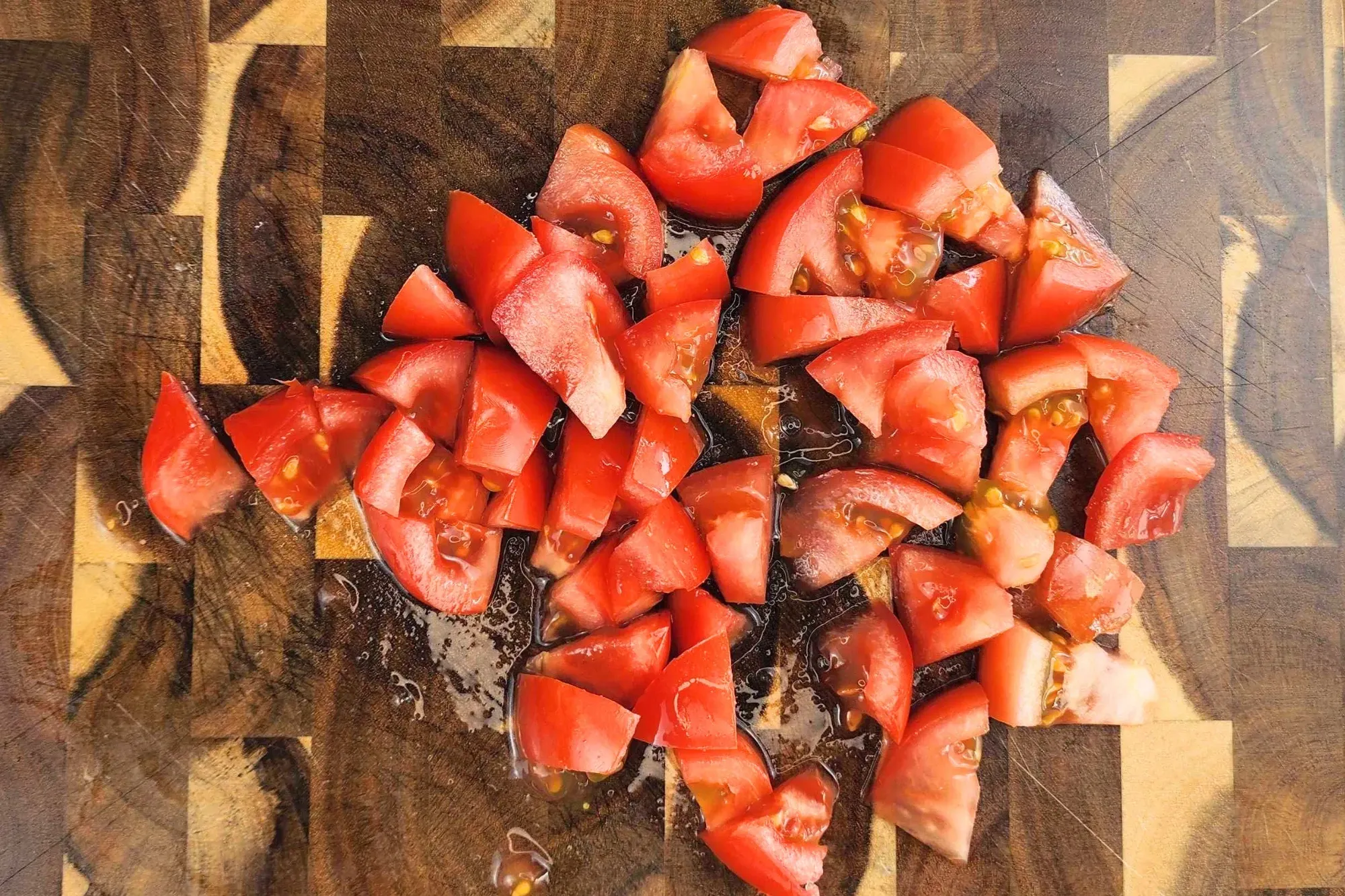 Chop tomatoes