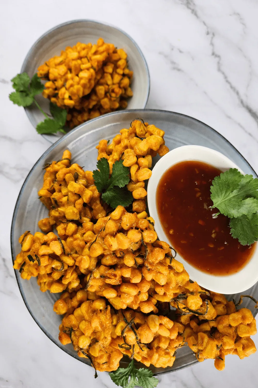 Corn Fritters with Red Curry Paste