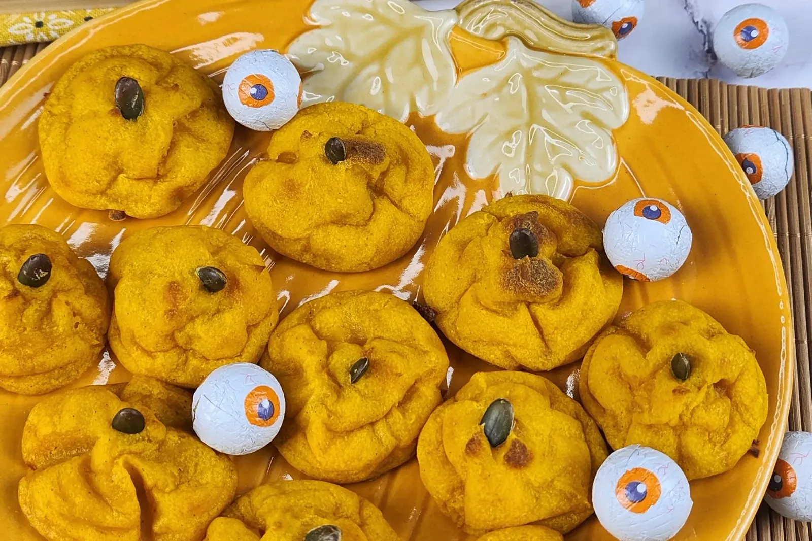 Crispy Pumpkin Mochi Bites