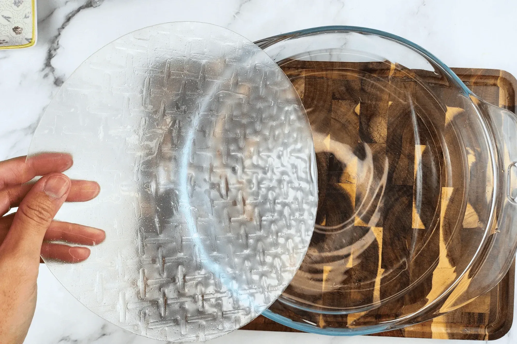 Dip a sheet in warm water for about 5 seconds