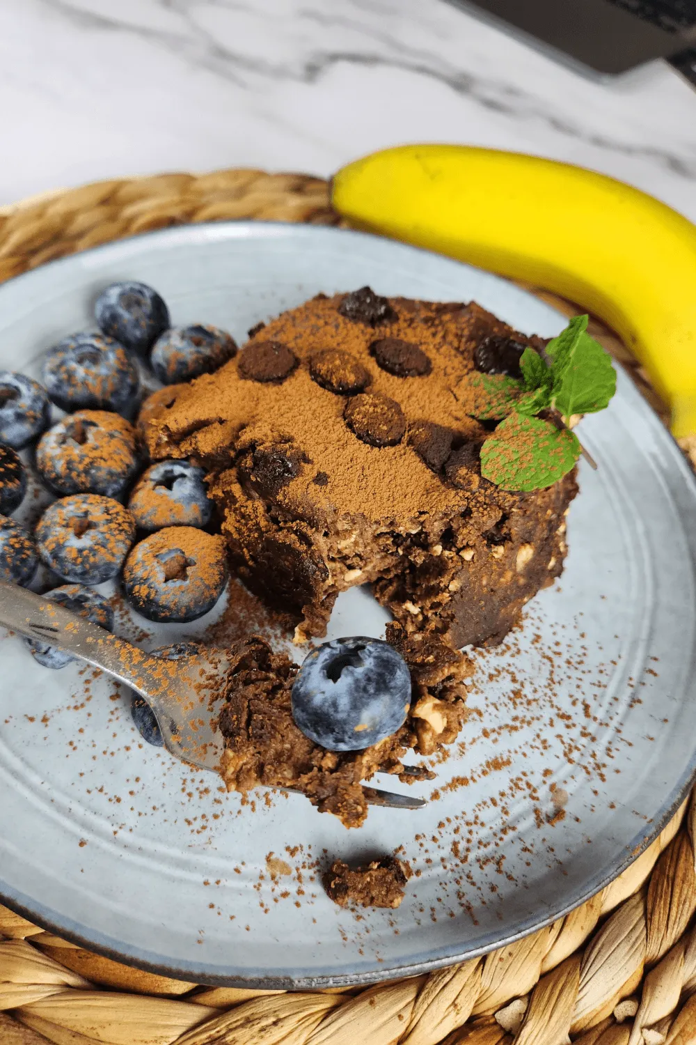 Easy Air Fryer Banana Brownie – Only 3 Ingredients!