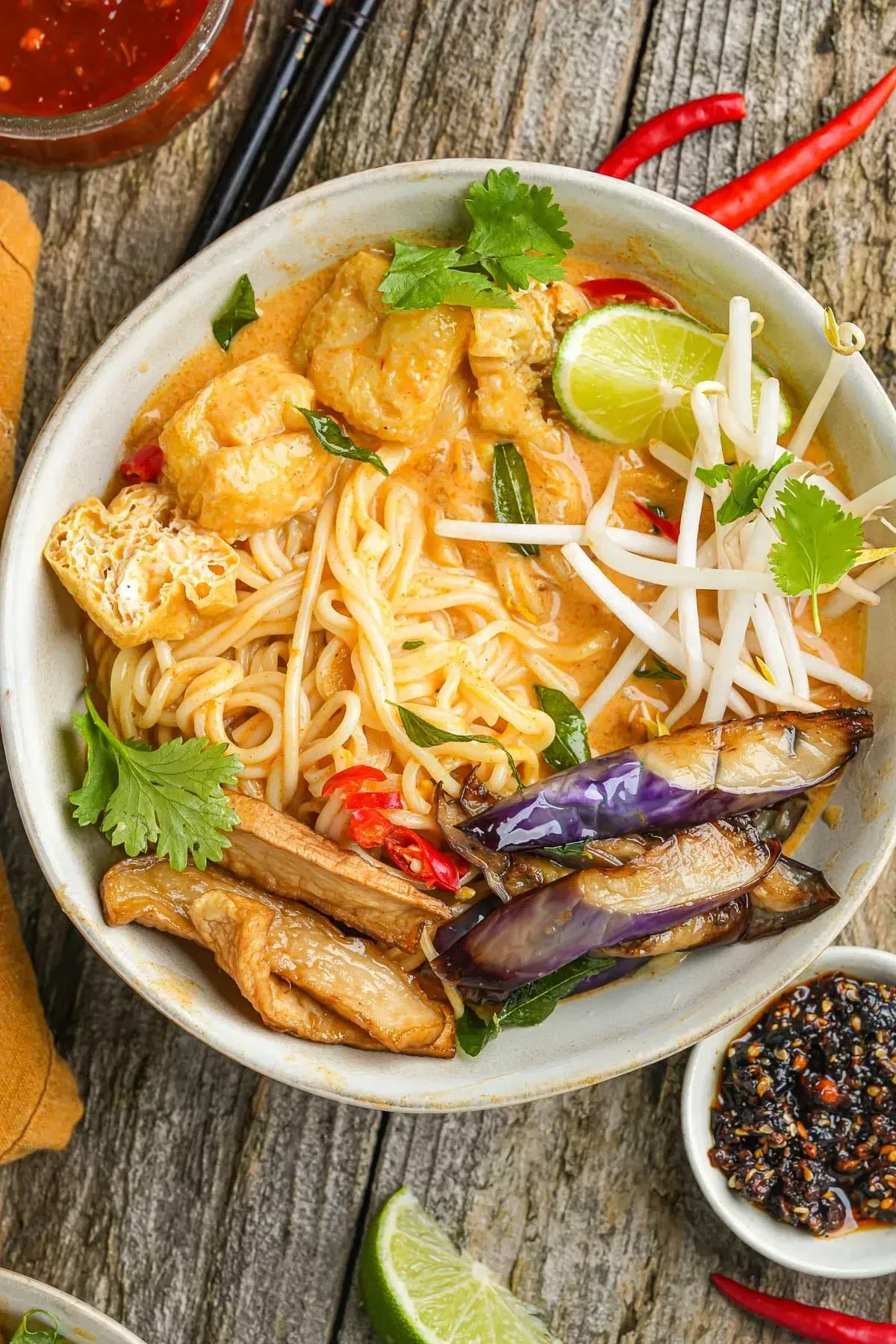 A bowl of One-Pot Curry Laksa