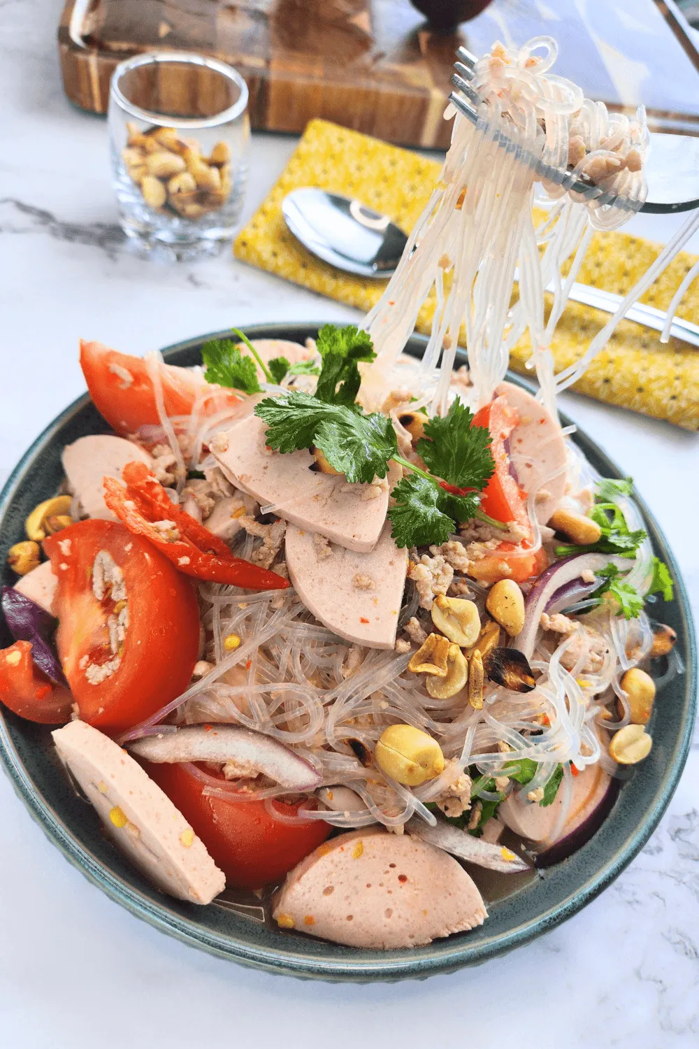 Easy Yum Woon Sen (Authentic Thai Glass Noodle Salad)