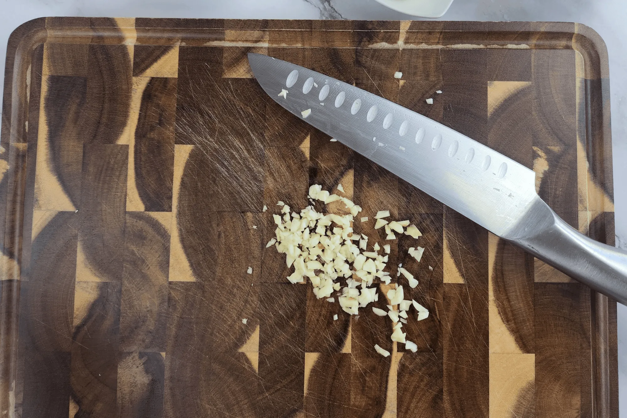 finely chop the garlic 