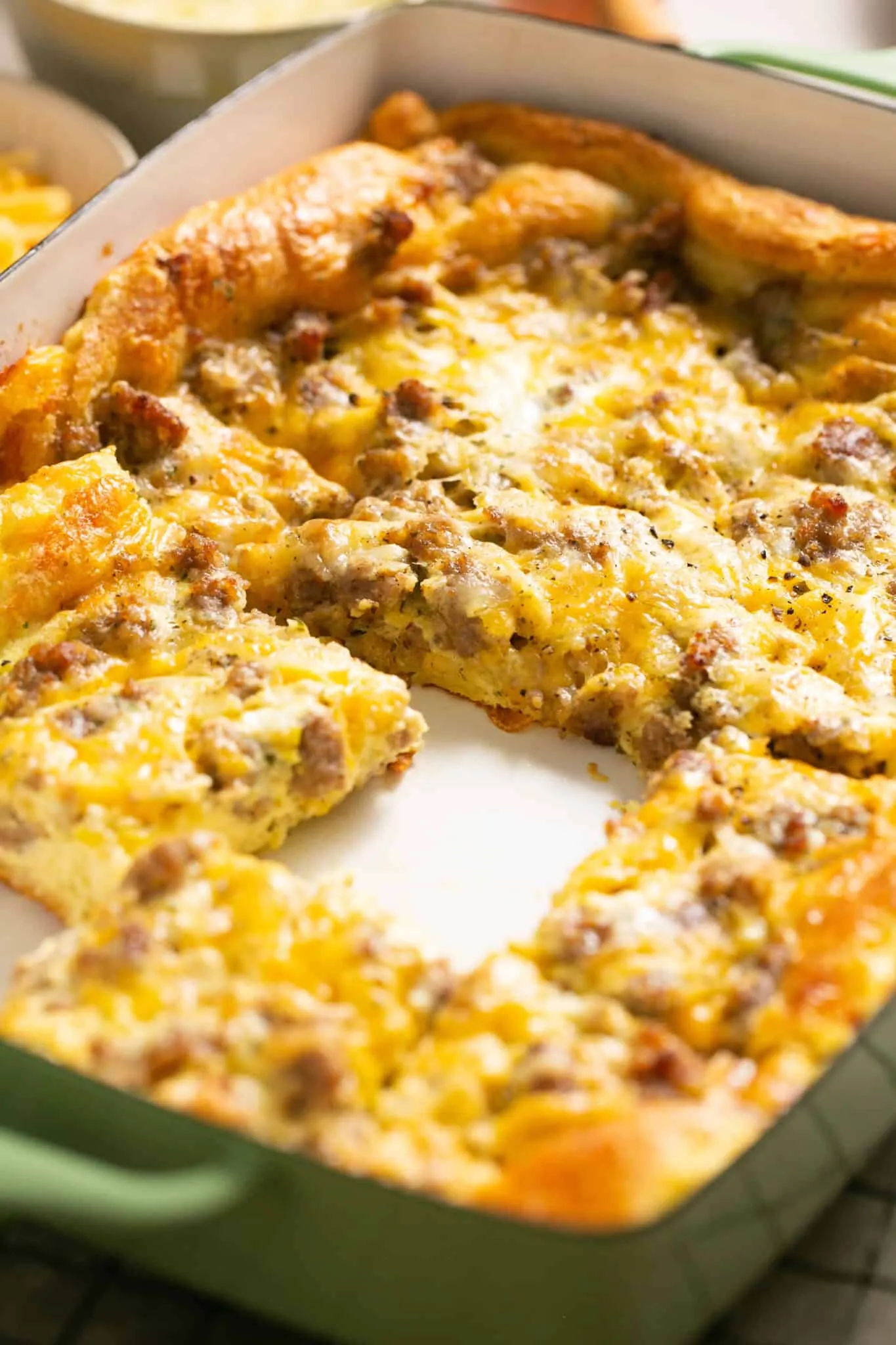 Holiday Crescent Roll Breakfast Casserole 