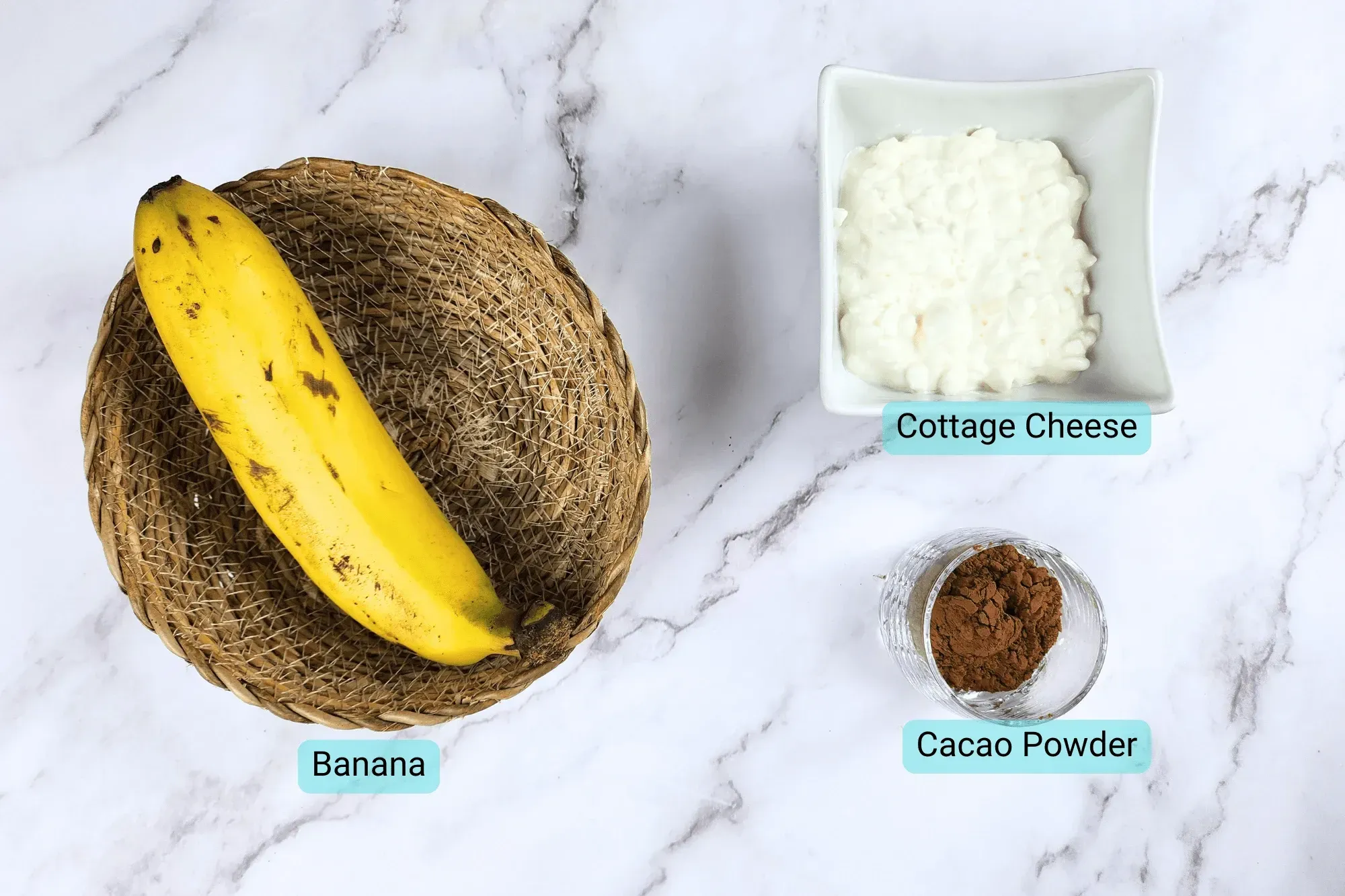 Ingredients for Ingredients for Easy Air Fryer Banana Brownie