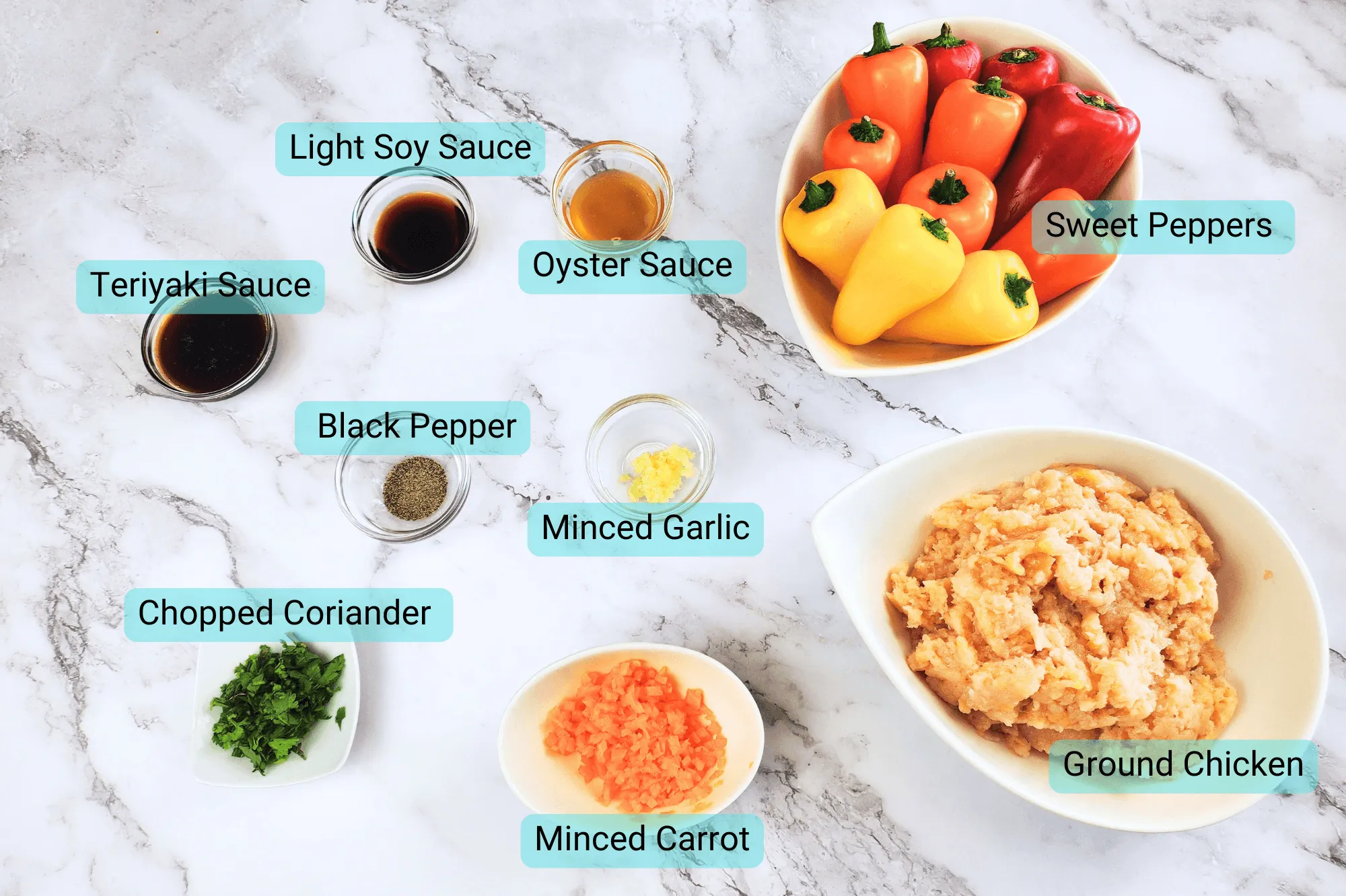 Ingredients of Stuffed Peppers