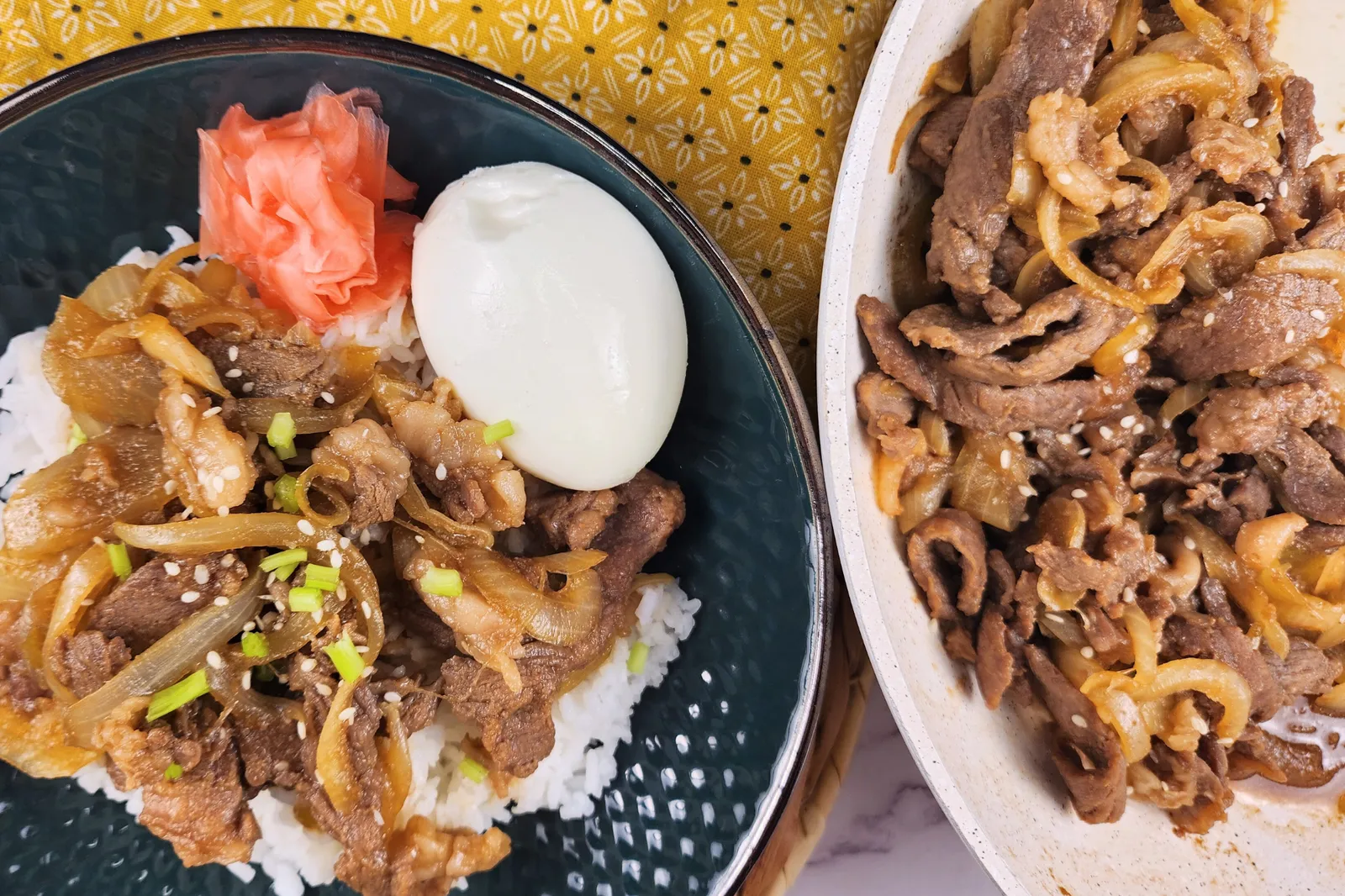 Japanese Beef and Onsen Egg (Gyudon)