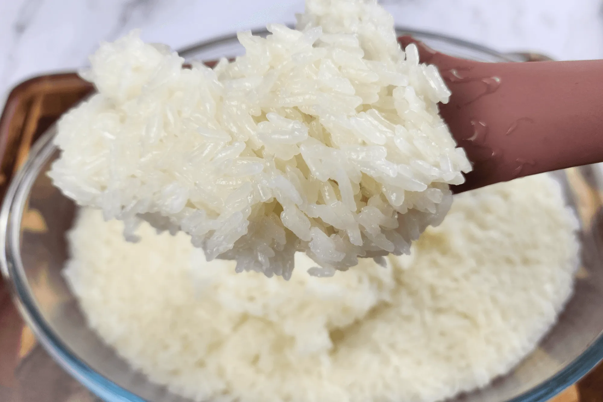 sticky rice is fully steamed, prepare the coconut milk mixture 