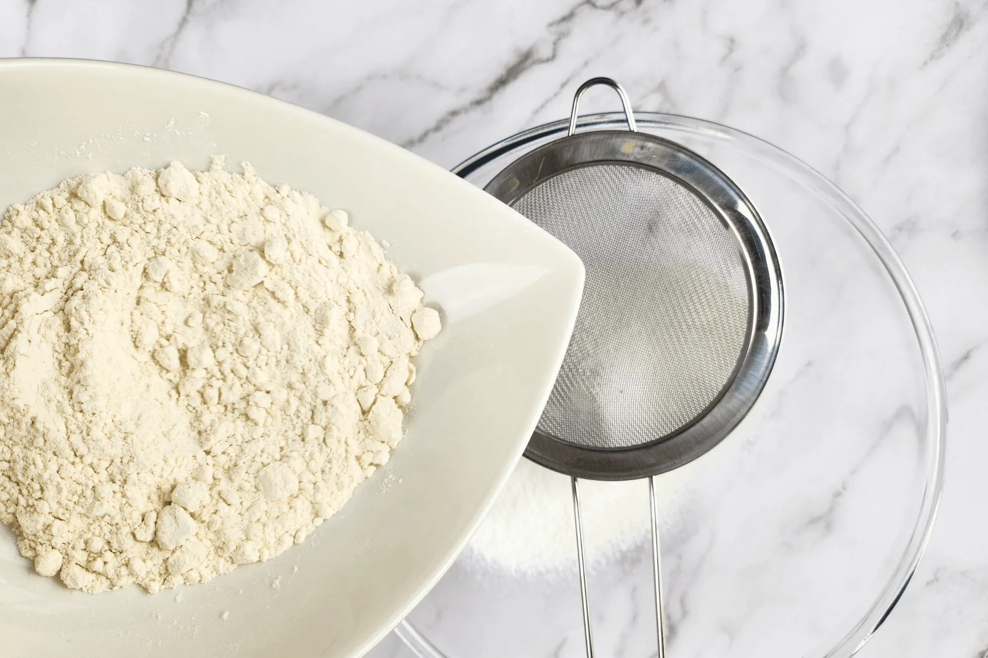 Mix all-purpose flour in a bowl