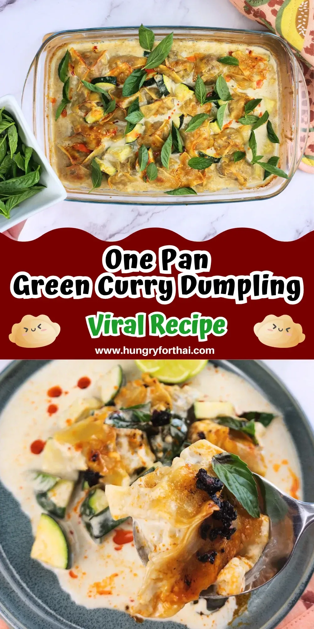 One Pan Thai Green Curry Dumpling