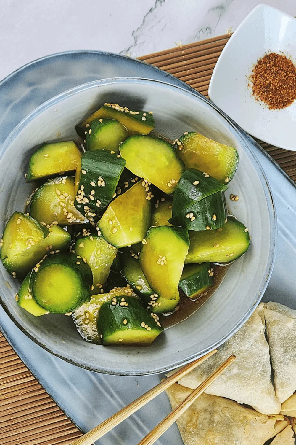 Easy-Pickled Cucumber Salad: Asian Style