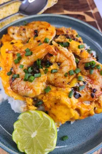 Quick and Easy Chili Oil Shrimp Omelette for One