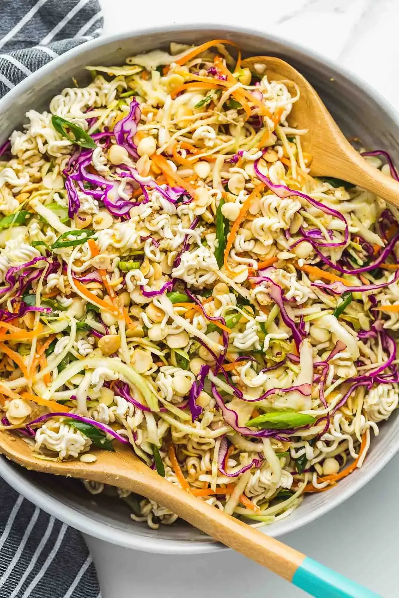 Ramen Noodle Salad In a bowl