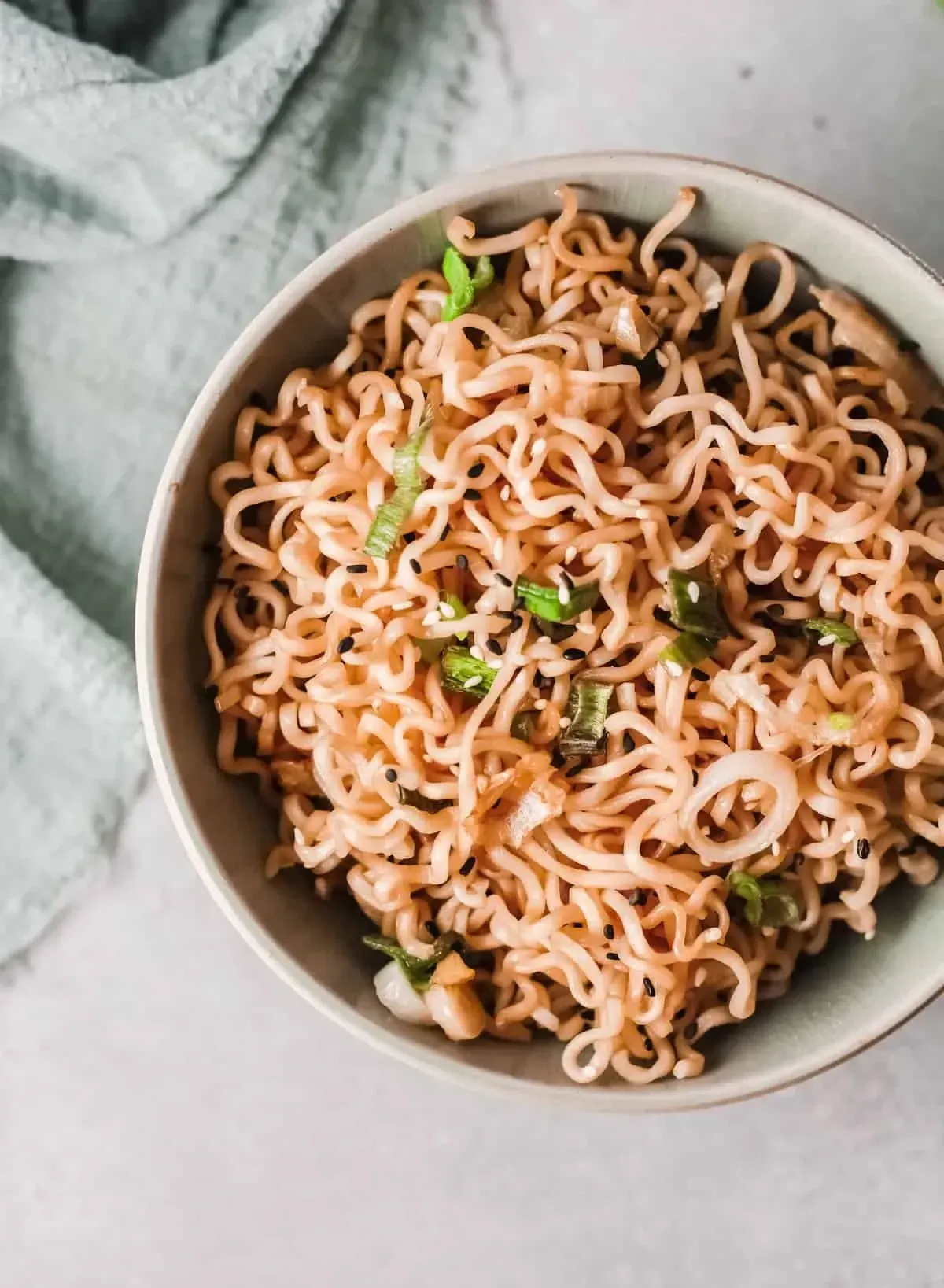 A bowl of Ramen Noodles Stir Fry