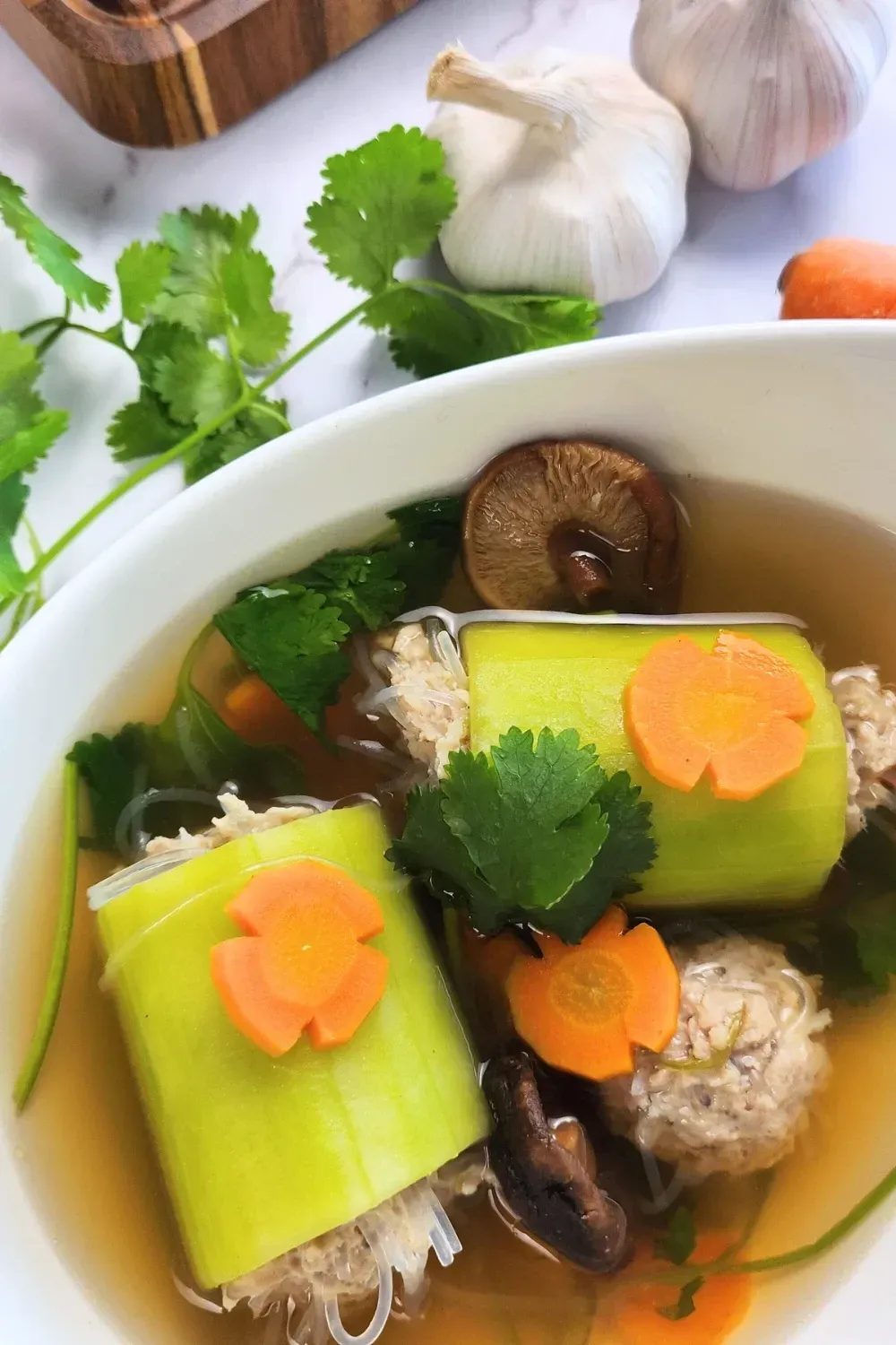 Stuffed Cucumber Soup