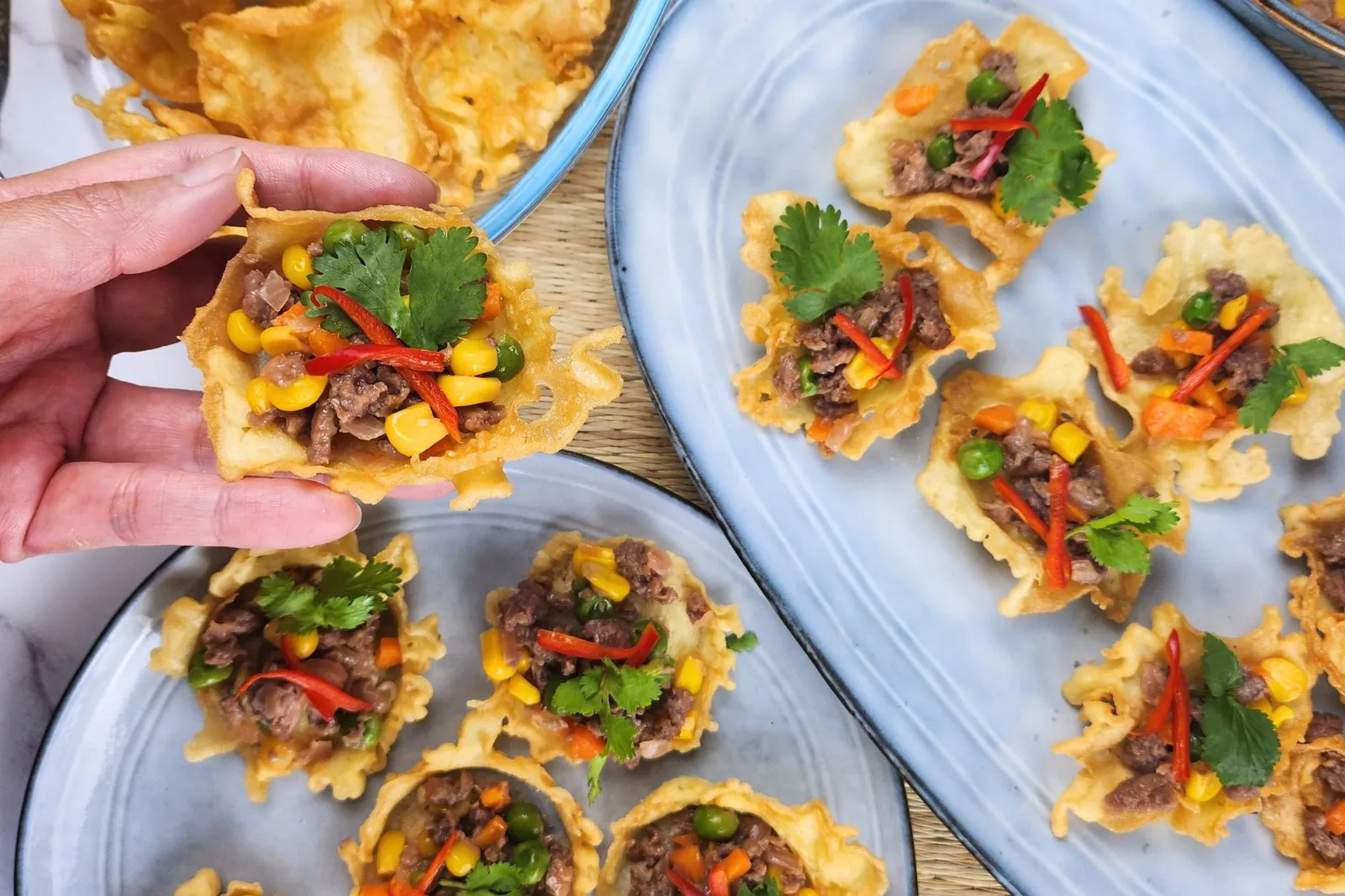 Thai Savory Crispy Tartlets 