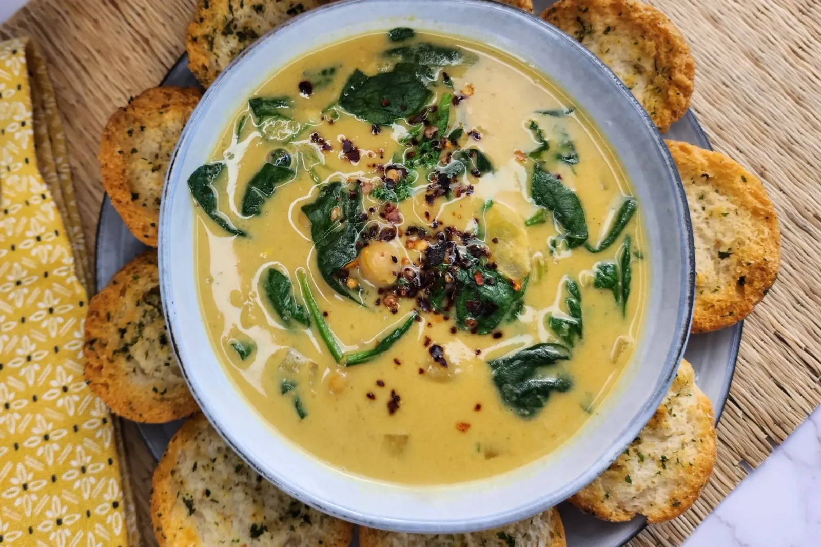 Vegan Coconut Miso Chickpea Soup