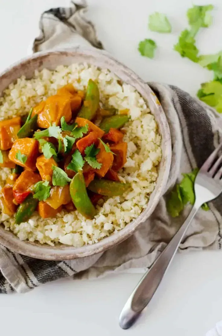 Vegetarian Red Curry Stir Fry