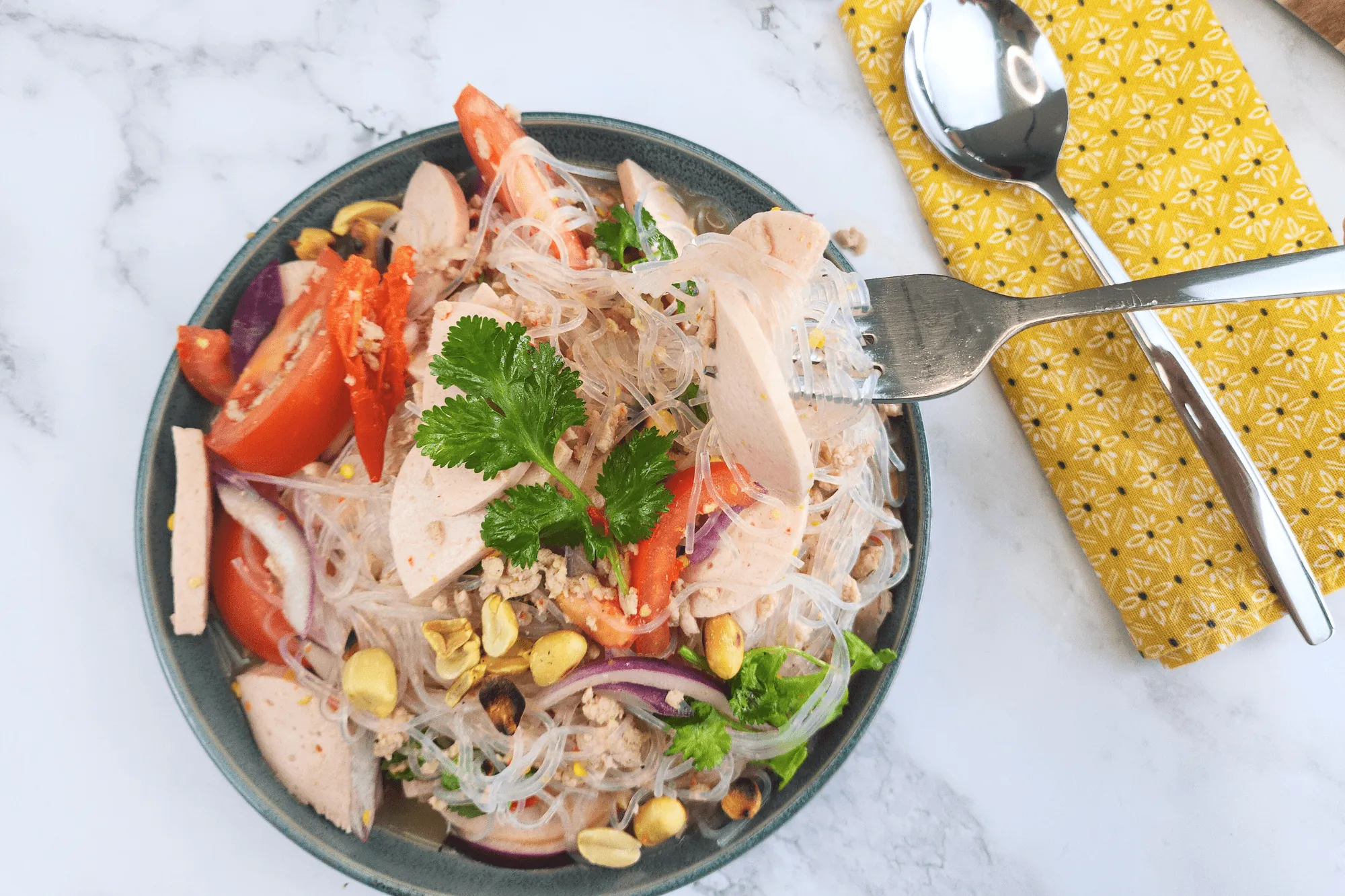 Easy Yum Woon Sen (Authentic Thai Glass Noodle Salad)